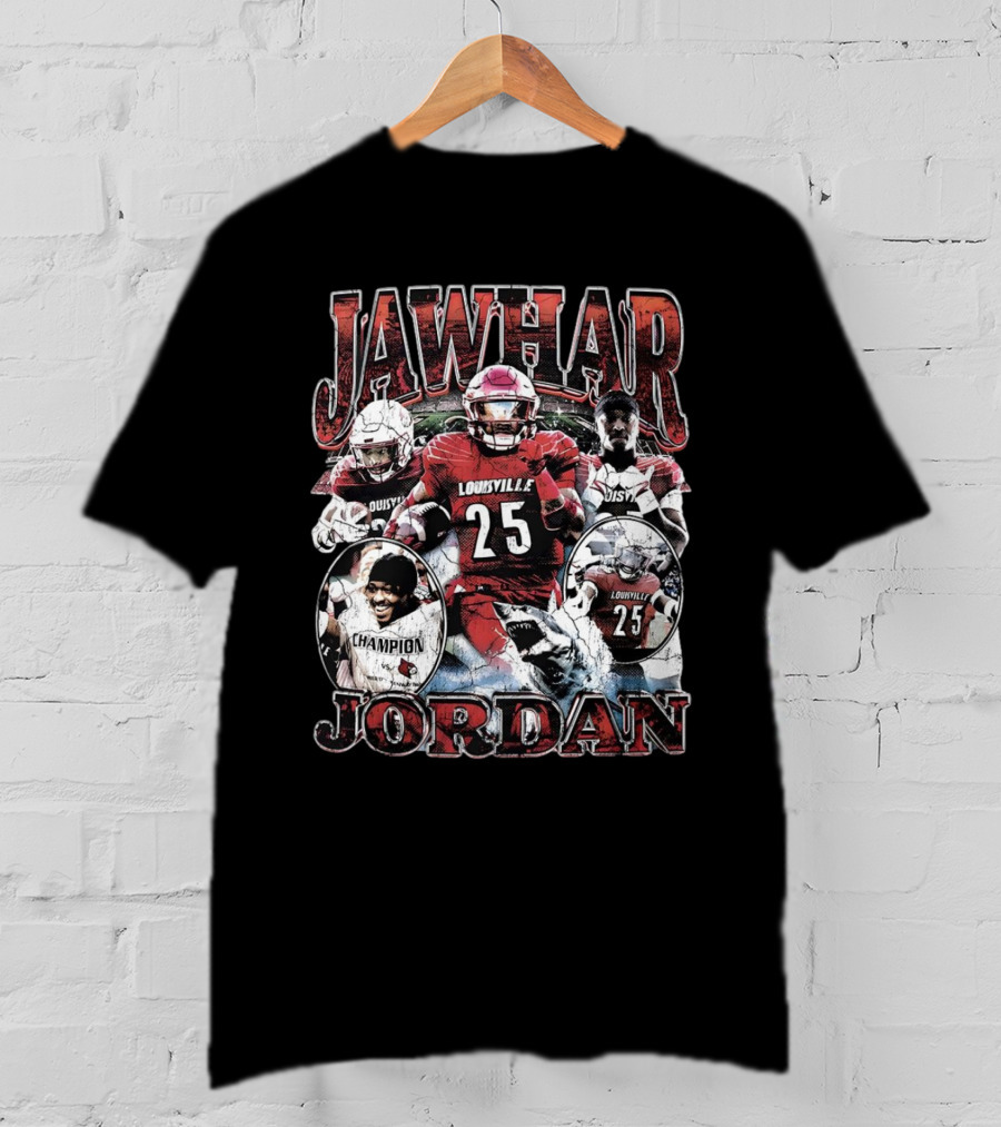Jawhar Jordan Louisville Cardinals Football Champion Vintage T-Shirt