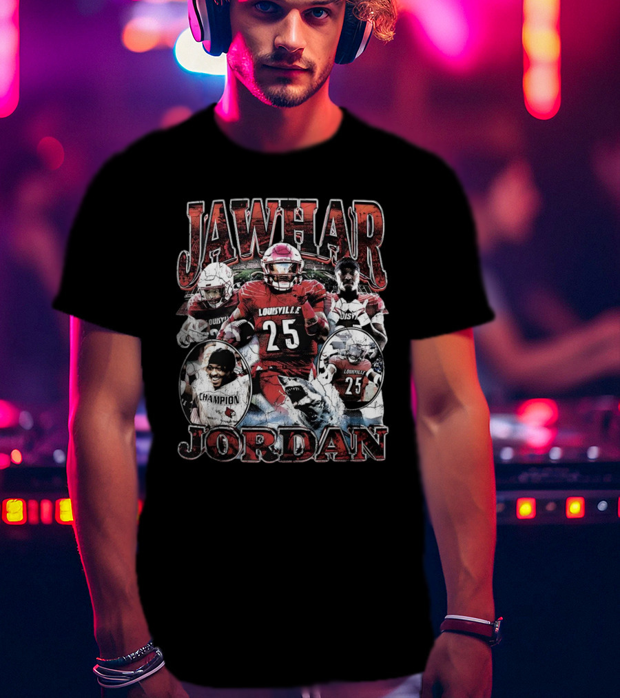Jawhar Jordan Louisville Cardinals Football Champion Vintage T-Shirt
