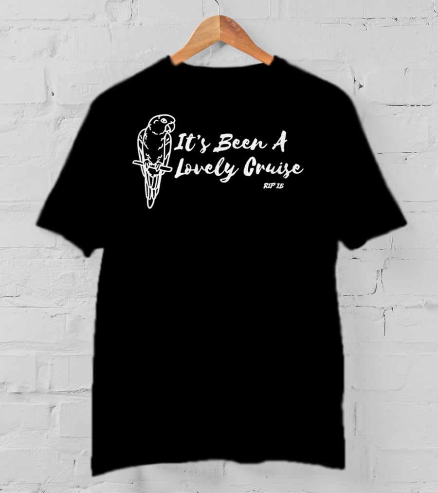 Jimmy Buffett Parrot It's Been A Lovely Cruise RIP 15 T-Shirt