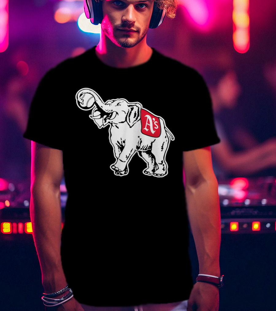 Philadelphia Athletics A's Elephant T-Shirt