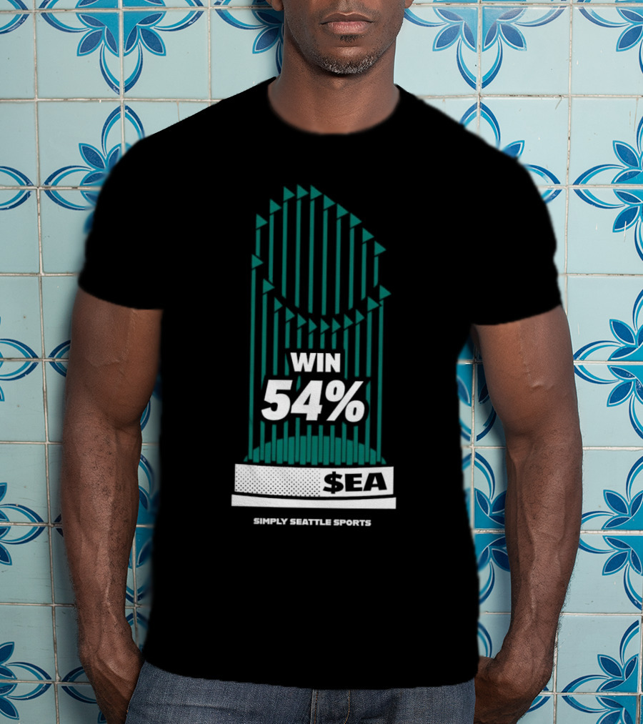 Win 54 Percent Seattle Mariners Simply Seattle Sports T-Shirt