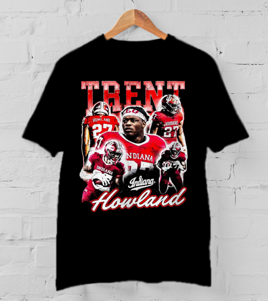 Trent Howland Indiana Hoosiers Football Player 27 IU Onlyone Crew T-Shirt