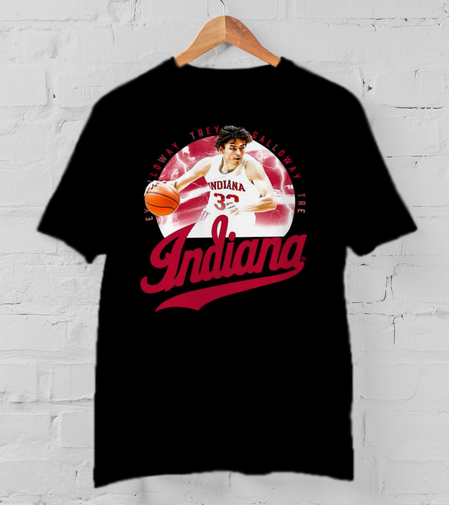 Indiana Hoosiers Trey Galloway Basketball Player Number 32 T-Shirt