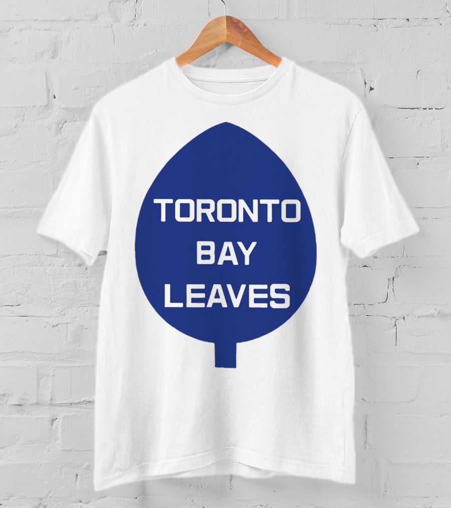 Toronto Bay Leaves Blue Leaf T-Shirt