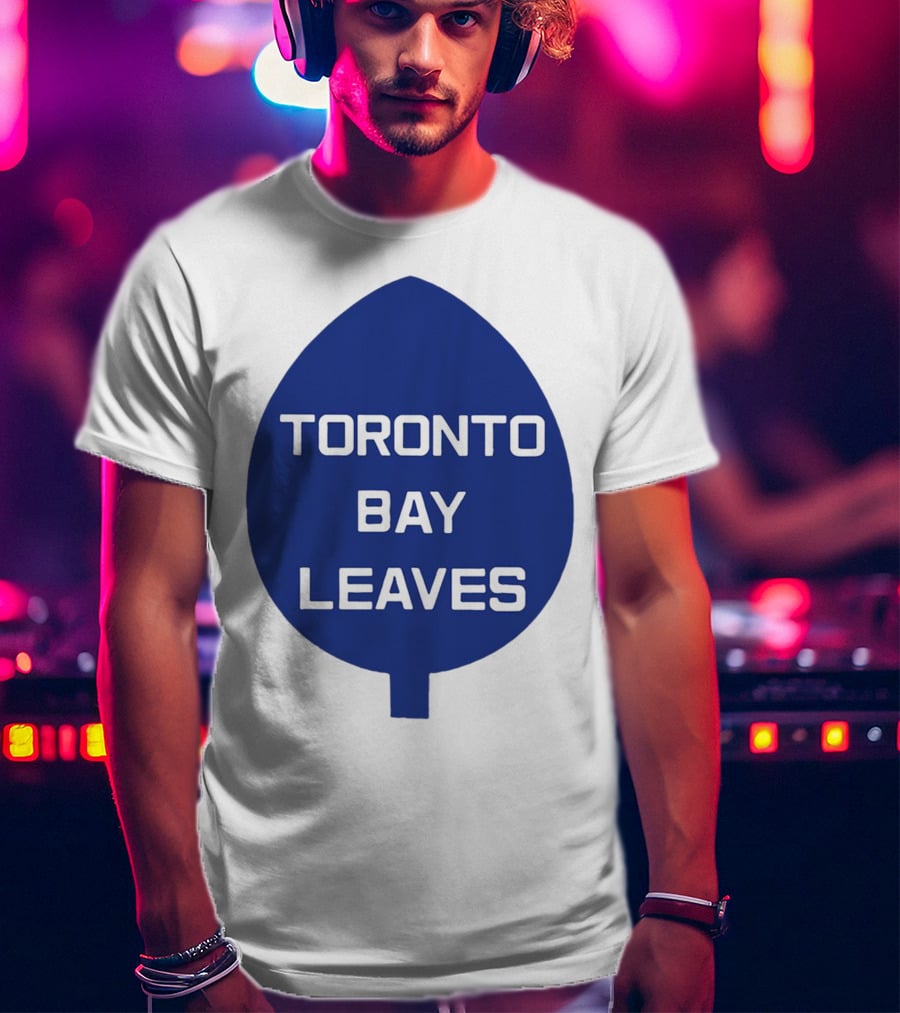Toronto Bay Leaves Blue Leaf T-Shirt