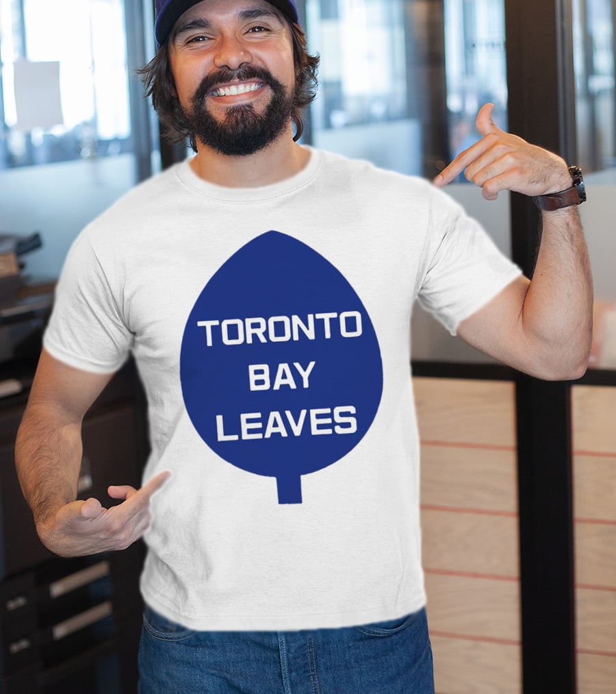 Toronto Bay Leaves Blue Leaf T-Shirt
