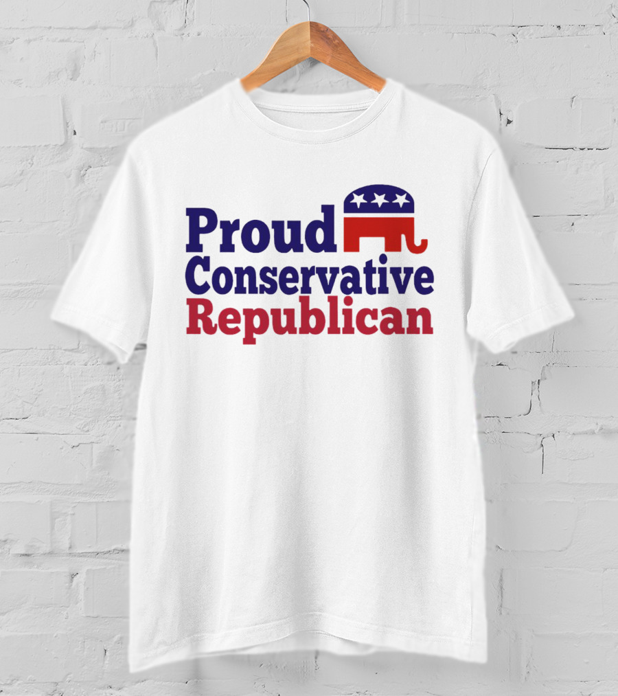Proud Conservative Republican USA Elephant T-Shirt