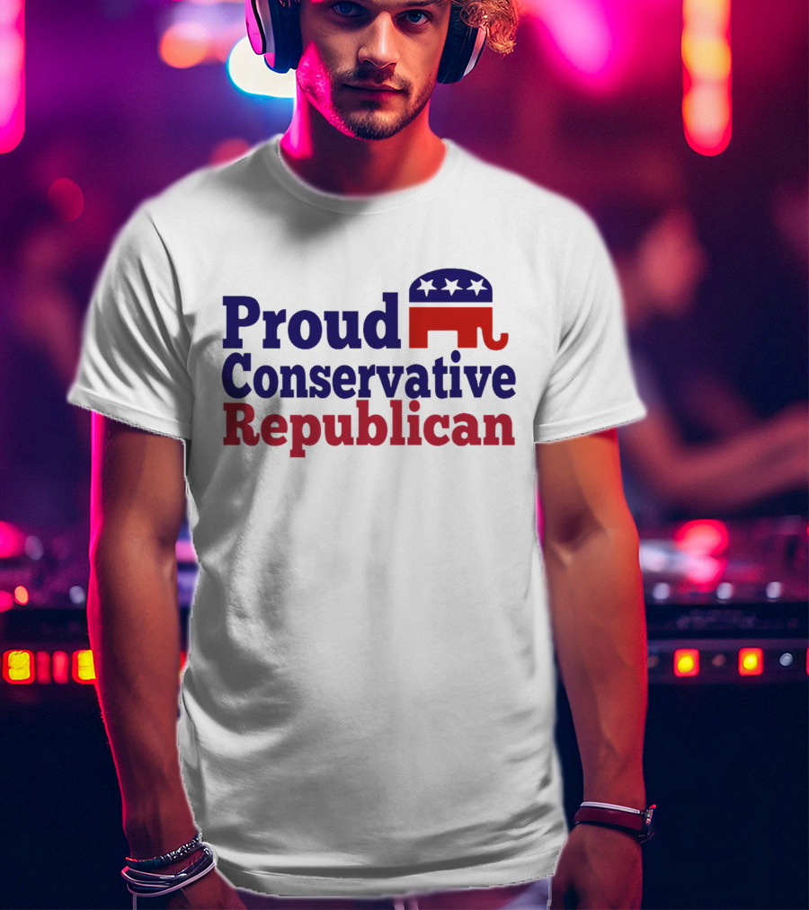 Proud Conservative Republican USA Elephant T-Shirt