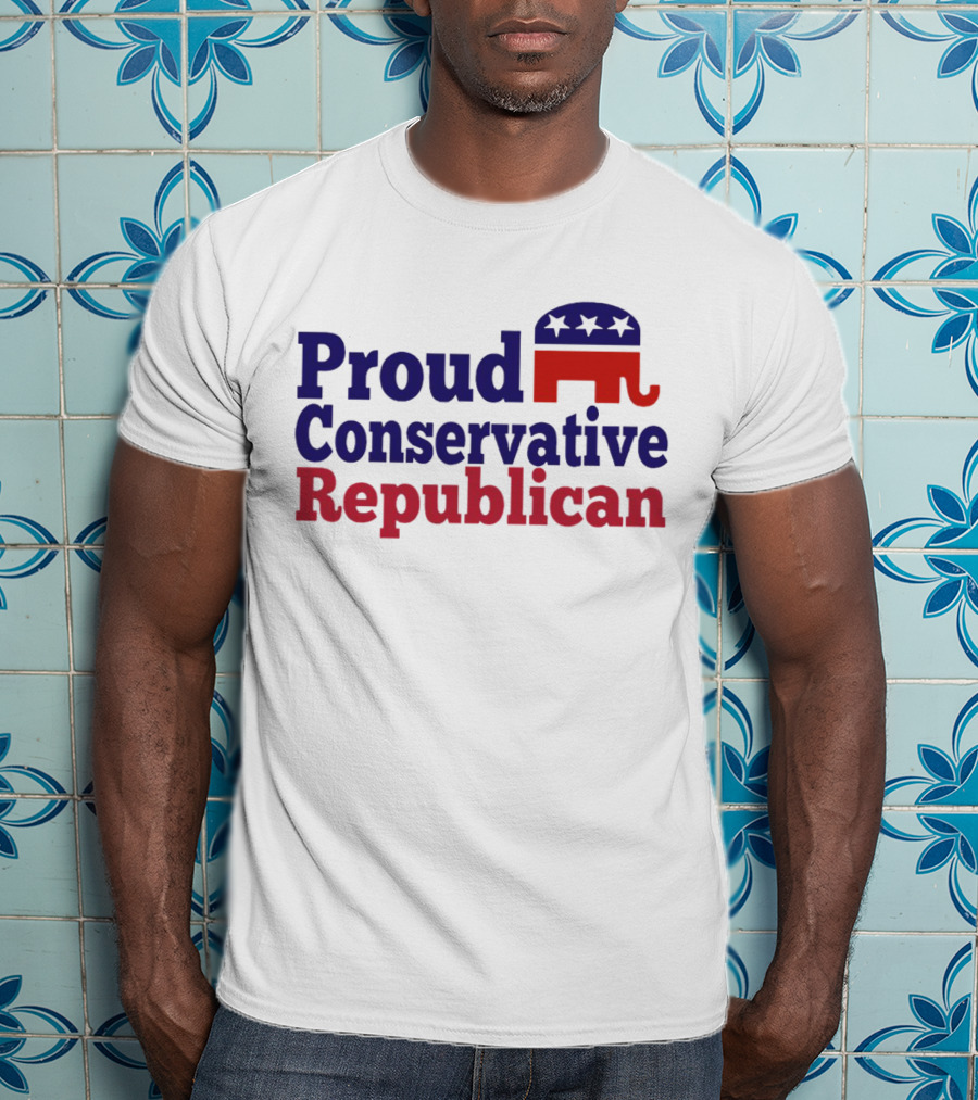 Proud Conservative Republican USA Elephant T-Shirt