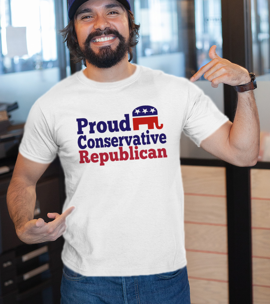 Proud Conservative Republican USA Elephant T-Shirt