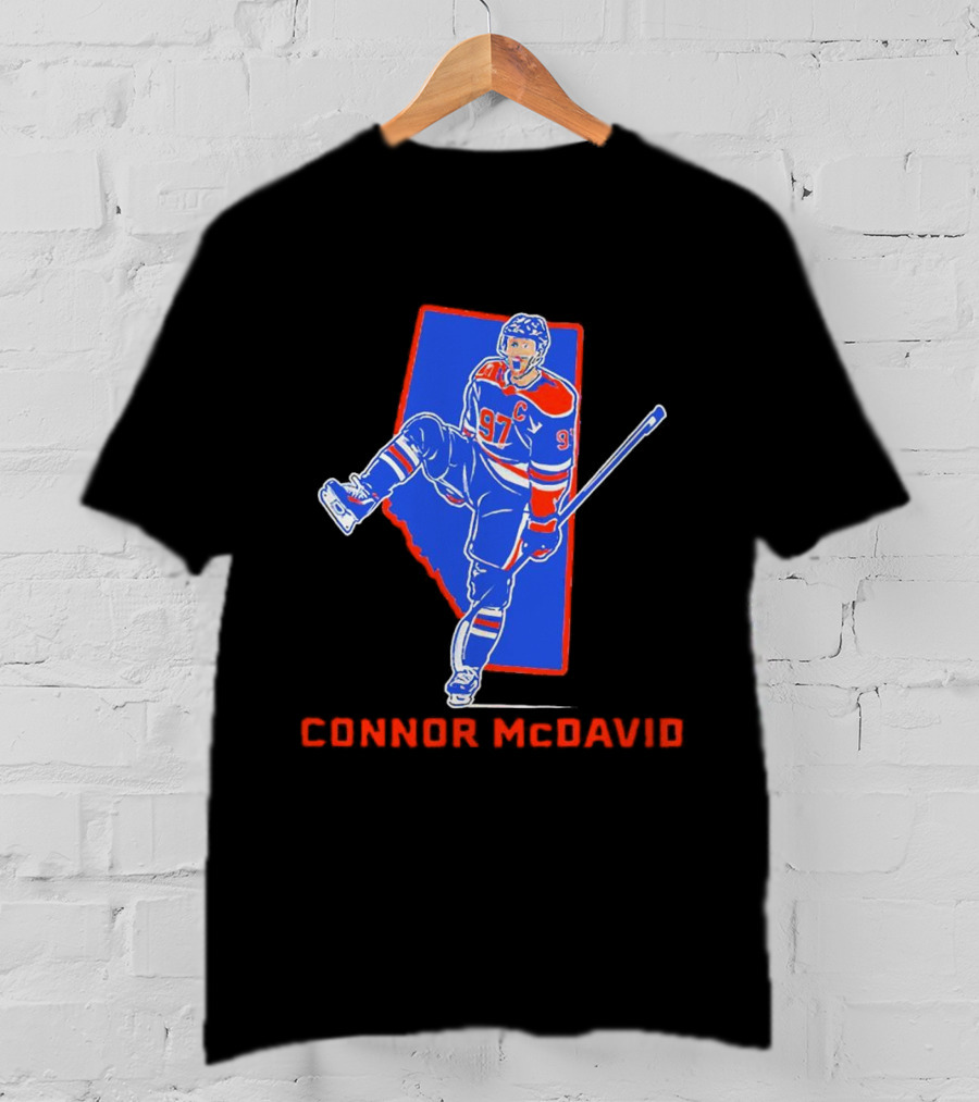 Connor McDavid 97 Edmonton Oilers Province Alberta Hockey Star T-Shirt