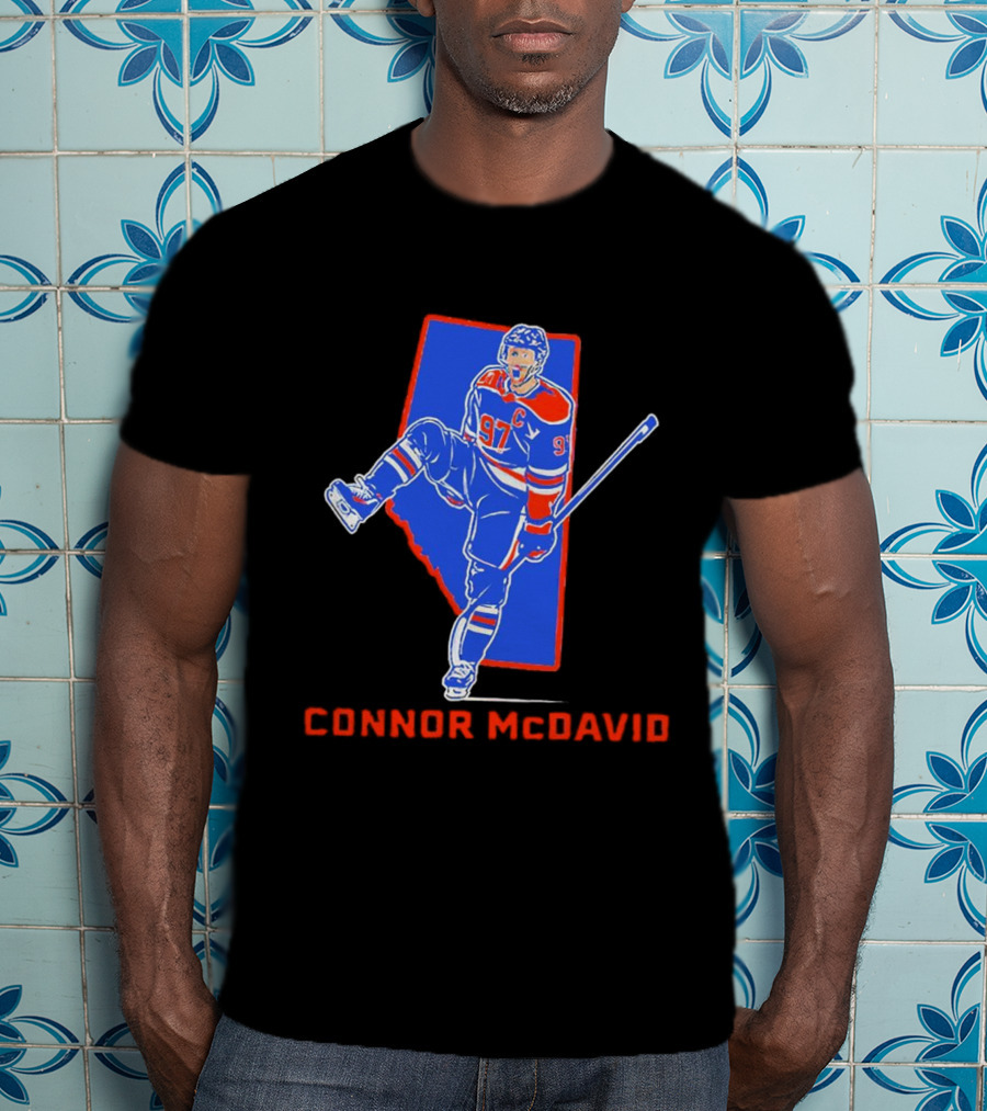 Connor McDavid 97 Edmonton Oilers Province Alberta Hockey Star T-Shirt