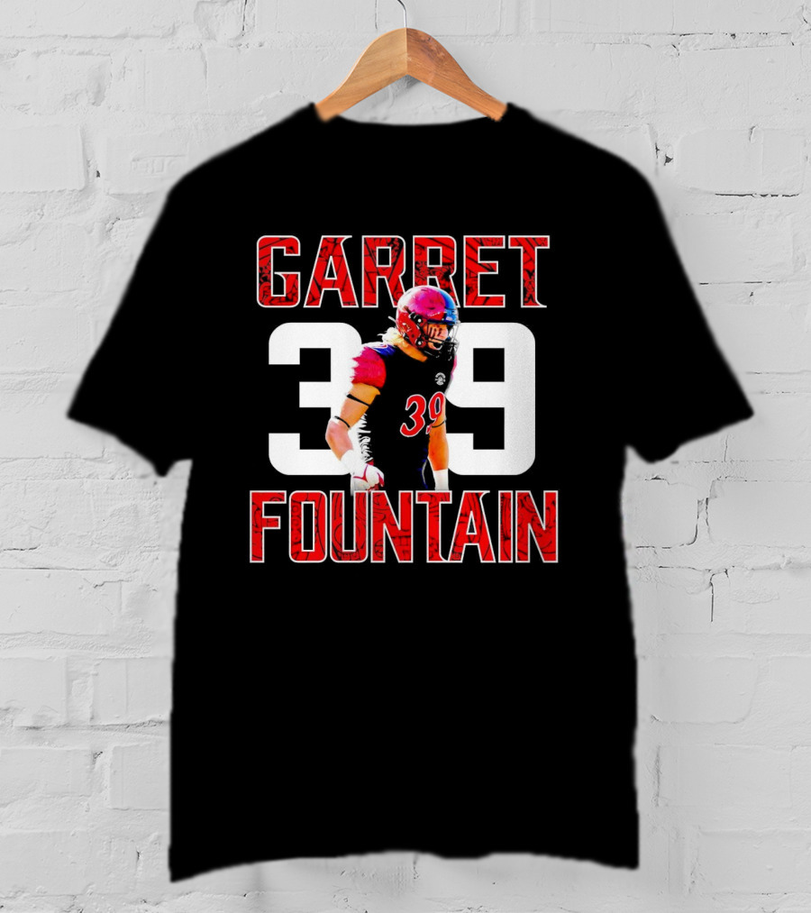 Garret Fountain 39 San Diego State Aztecs Athlete T-Shirt