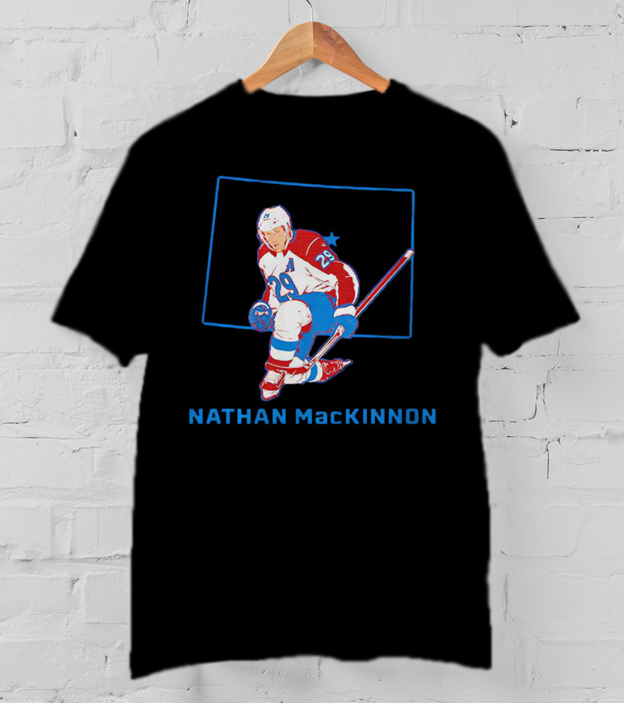 Nathan MacKinnon 29 Colorado Avalanche Star T-Shirt