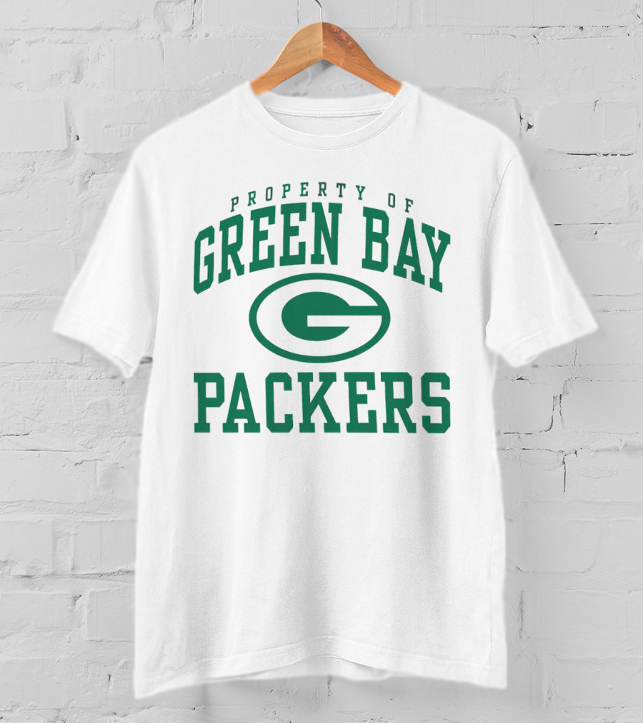 Property Of Green Bay Packers Logo Green T-Shirt