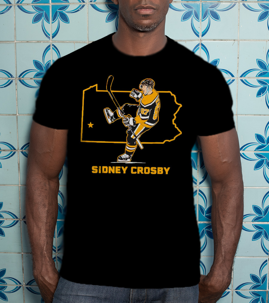 Sidney Crosby Pittsburgh Penguins State Star T-Shirt