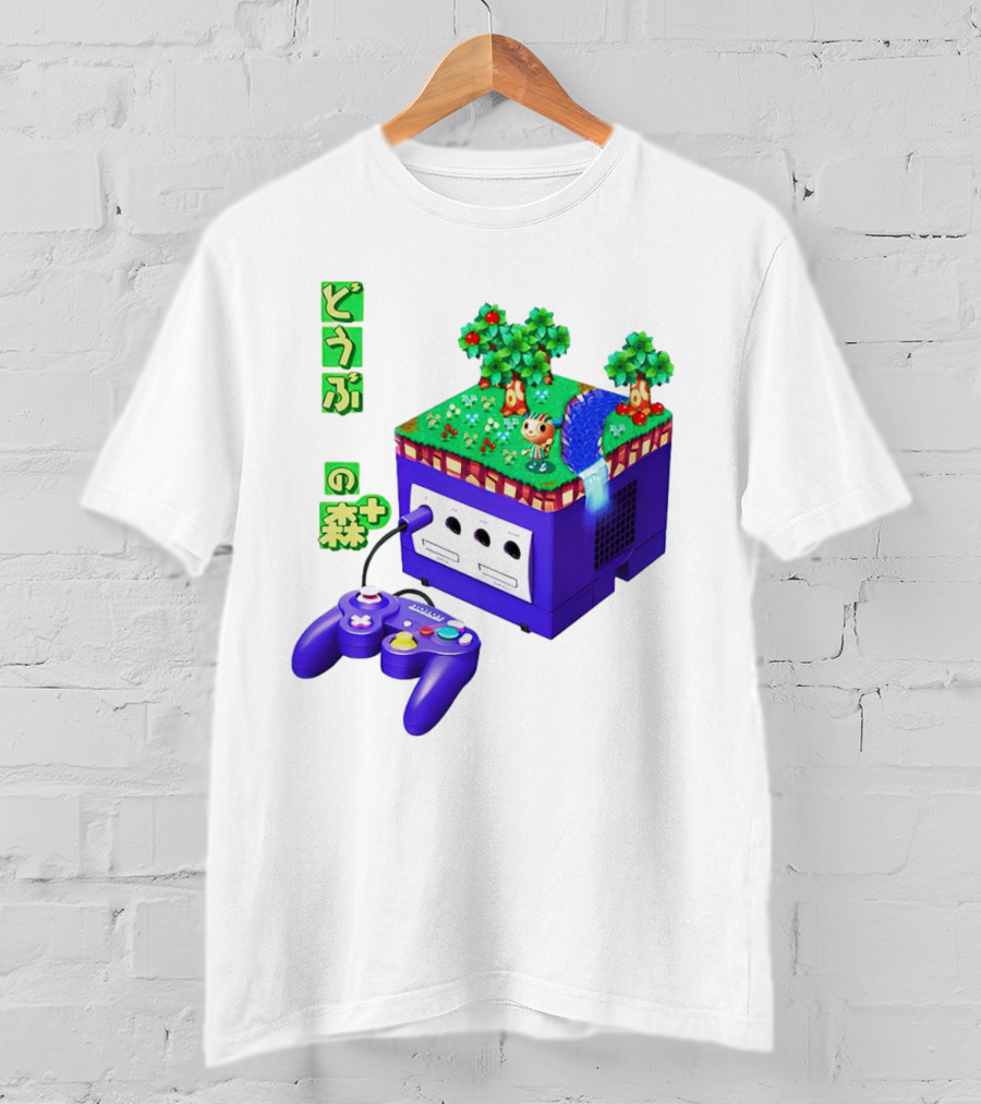 Animal Crossing Dobutsu No Mori Plus GameCube Japanese Nintendo T-Shirt