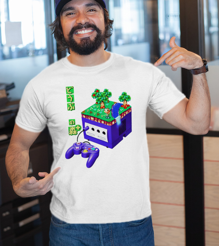 Animal Crossing Dobutsu No Mori Plus GameCube Japanese Nintendo T-Shirt