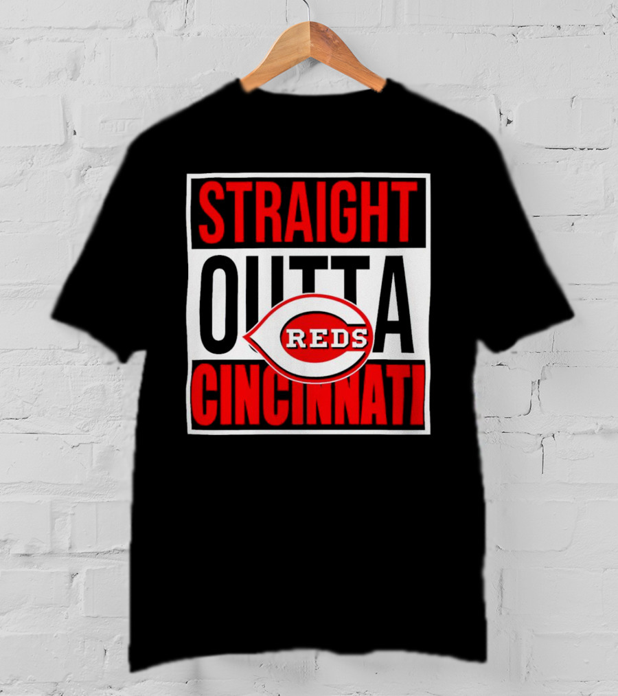 Straight Outta Cincinnati Reds Baseball Team Iconic T-Shirt