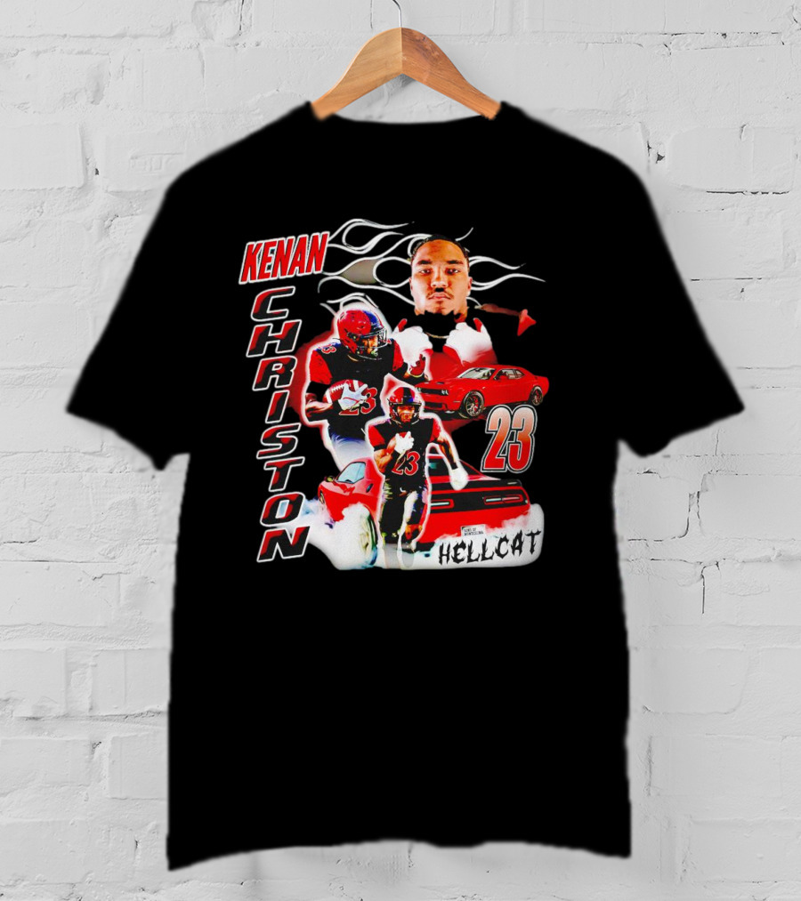 Kenan Christon 23 San Diego State Aztecs Hellcat Football And Sports Car T-Shirt