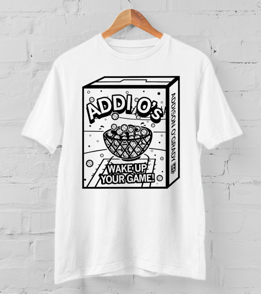 Addi O’s Wake Up Your Game Addison O’Grady Basketball Cereal Box T-Shirt