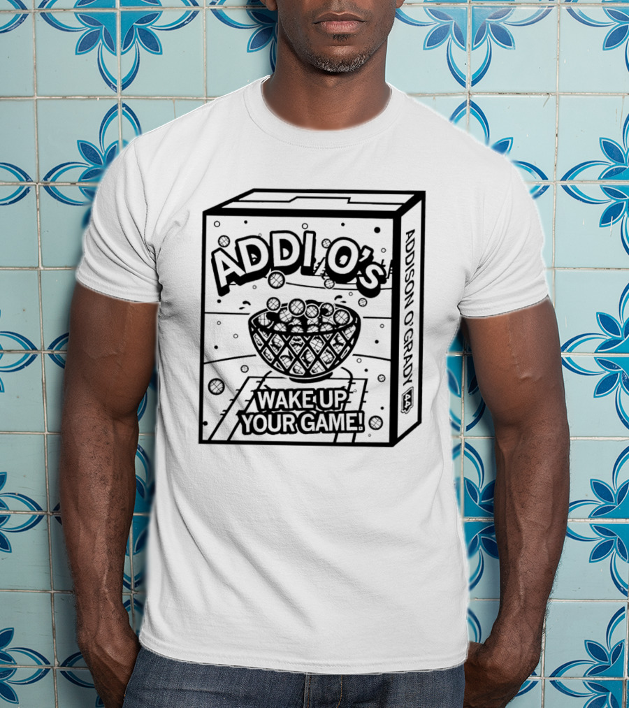 Addi O’s Wake Up Your Game Addison O’Grady Basketball Cereal Box T-Shirt