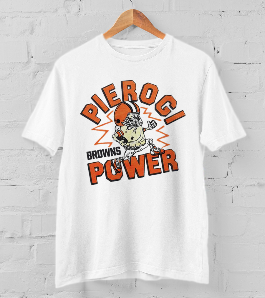 Cleveland Browns Pierogi Power Football Mascot T-Shirt