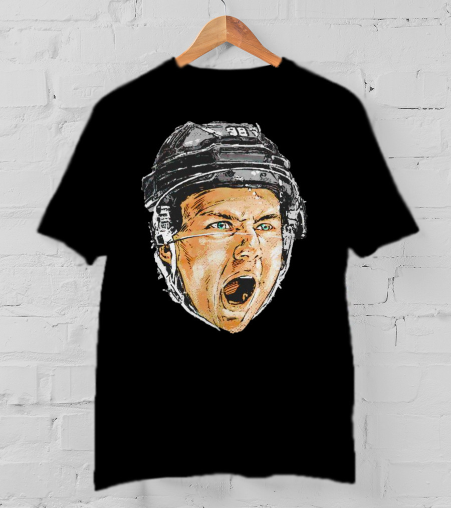 Connor Bedard Chicago Scream Hockey Helmet Sports Icon 98 T-Shirt