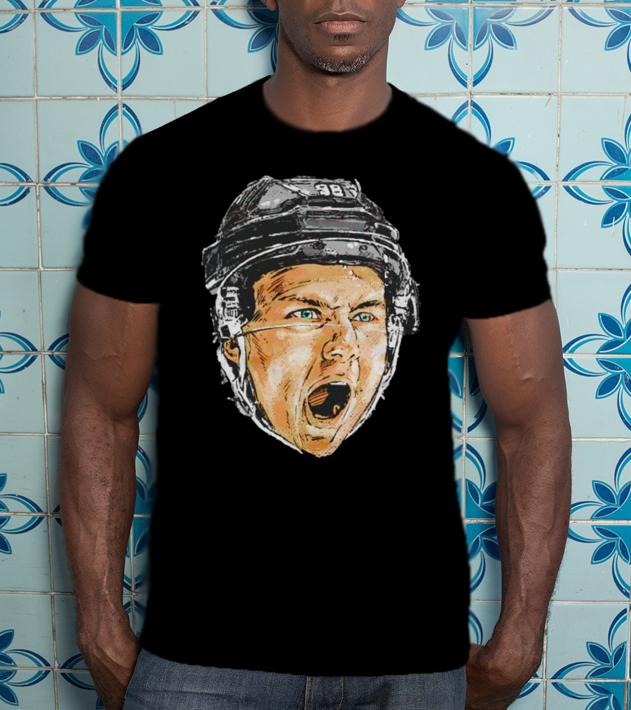 Connor Bedard Chicago Scream Hockey Helmet Sports Icon 98 T-Shirt