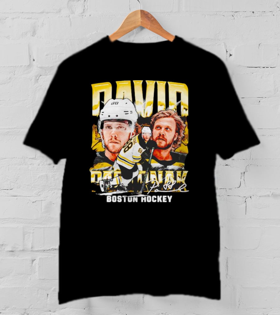 David Pastrnak Boston Hockey Vintage Sports 88 T-Shirt