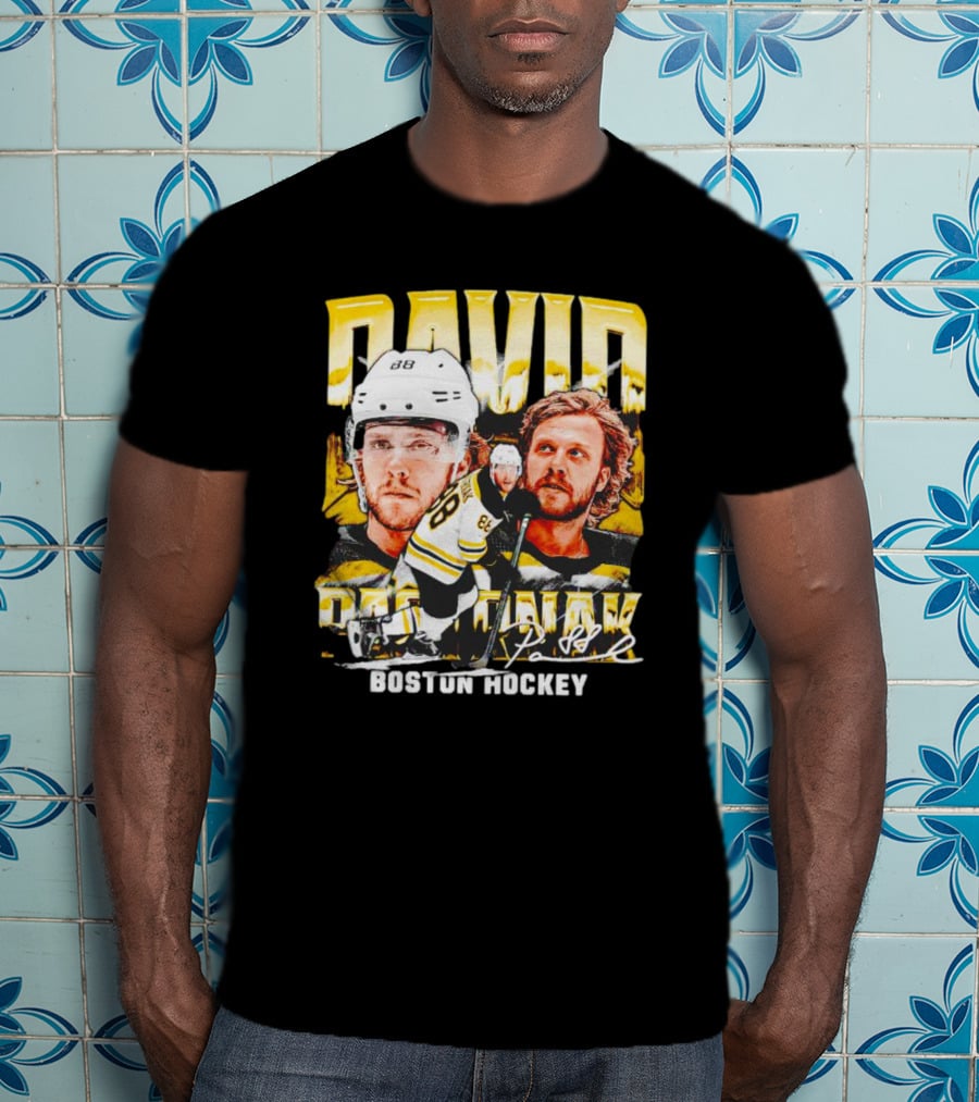 David Pastrnak Boston Hockey Vintage Sports 88 T-Shirt