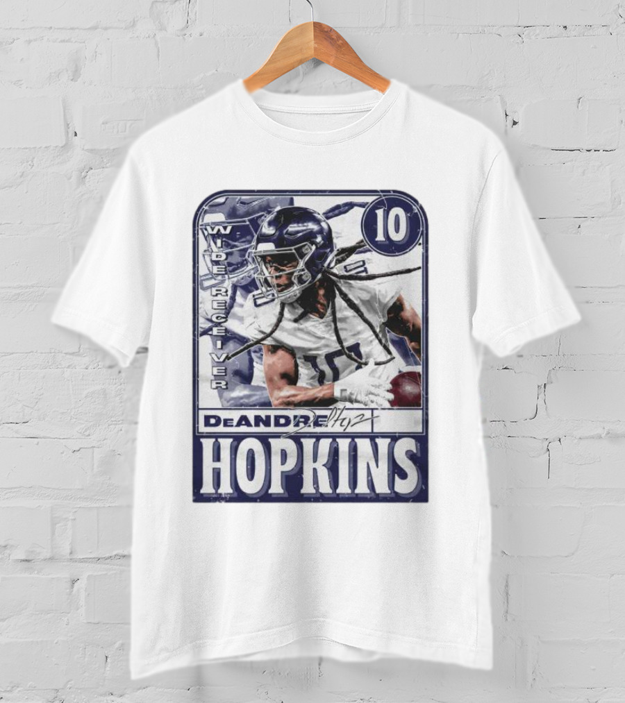 DeAndre Hopkins Tennessee Wide Receiver 10 Football Card T-Shirt