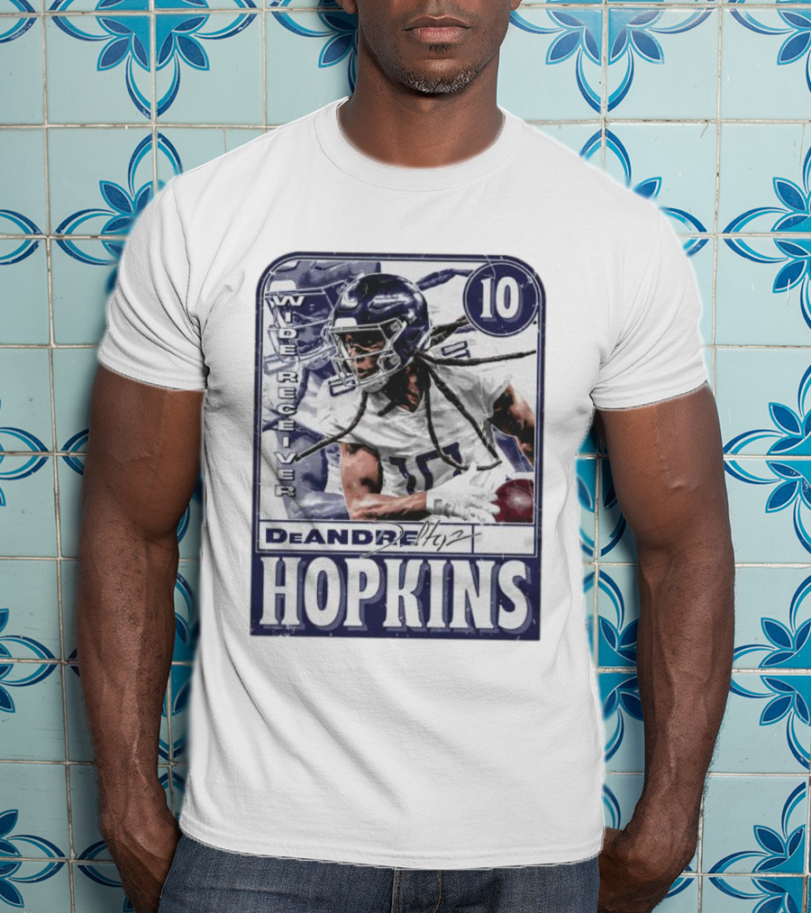 DeAndre Hopkins Tennessee Wide Receiver 10 Football Card T-Shirt