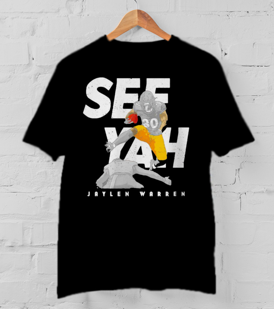 Jaylen Warren Pittsburgh See Yah Hurdle T-Shirt