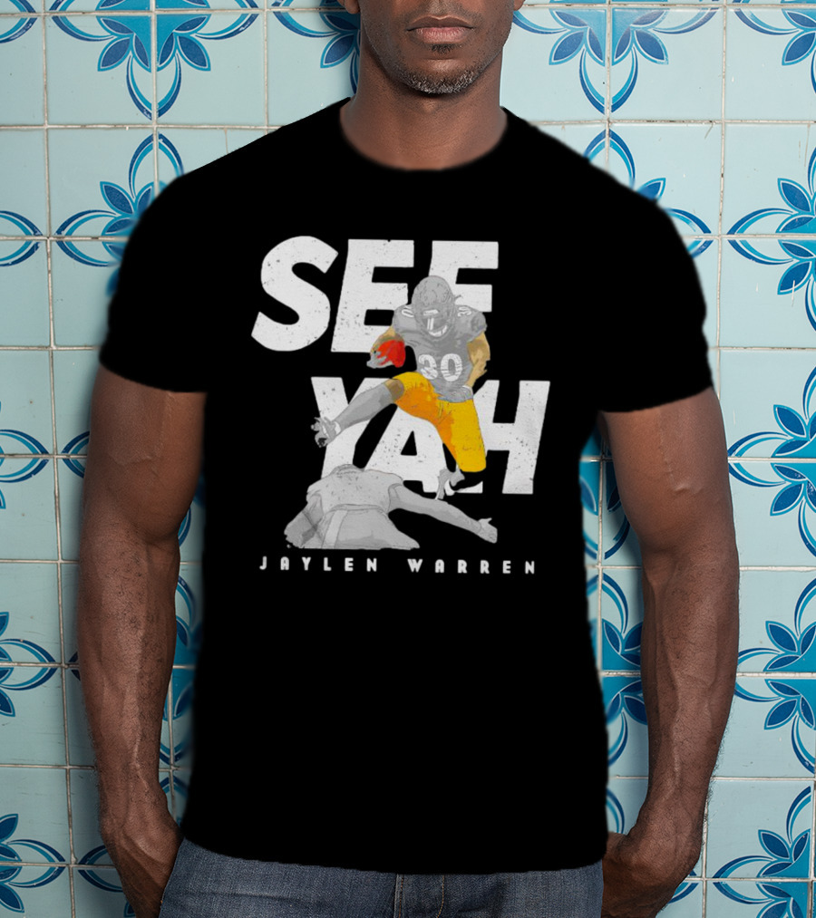 Jaylen Warren Pittsburgh See Yah Hurdle T-Shirt