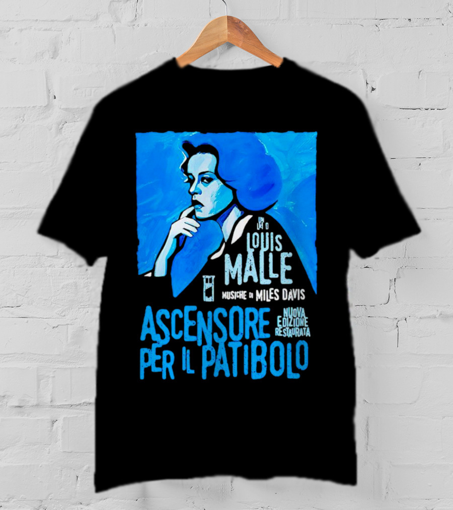 Louis Malle Musiche Di Miles Davis Ascensore Per Il Patibolo Nuova Edizione Restaurata T-Shirt