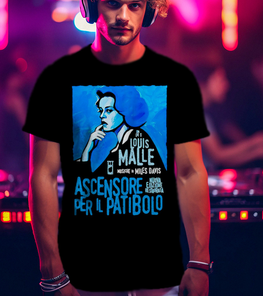 Louis Malle Musiche Di Miles Davis Ascensore Per Il Patibolo Nuova Edizione Restaurata T-Shirt