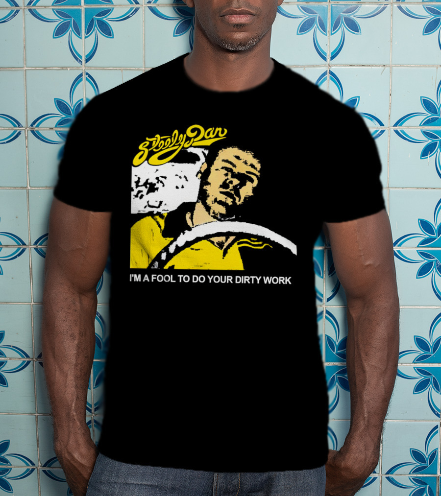Steely Dan I'm A Fool To Do Your Dirty Work Retro Yellow Driver T-Shirt