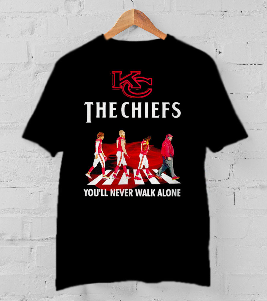 KC Chiefs Abbey Road You'll Never Walk Alone T-Shirt