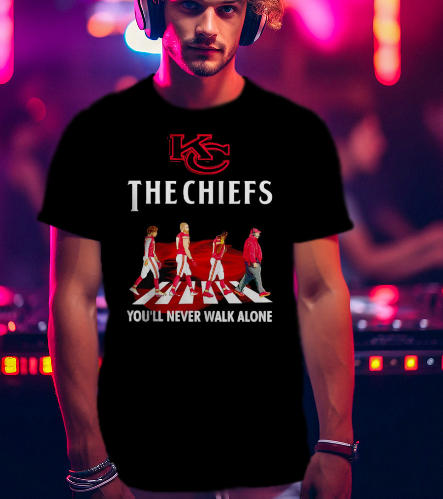 KC Chiefs Abbey Road You'll Never Walk Alone T-Shirt