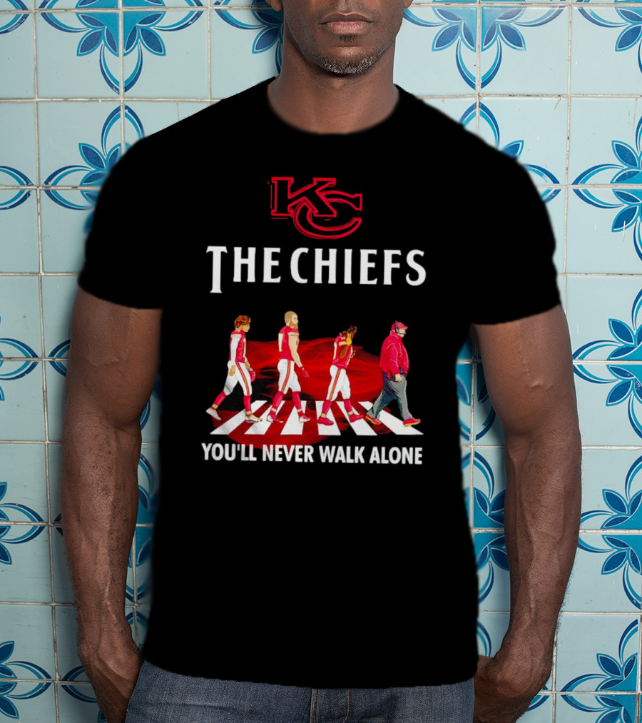 KC Chiefs Abbey Road You'll Never Walk Alone T-Shirt