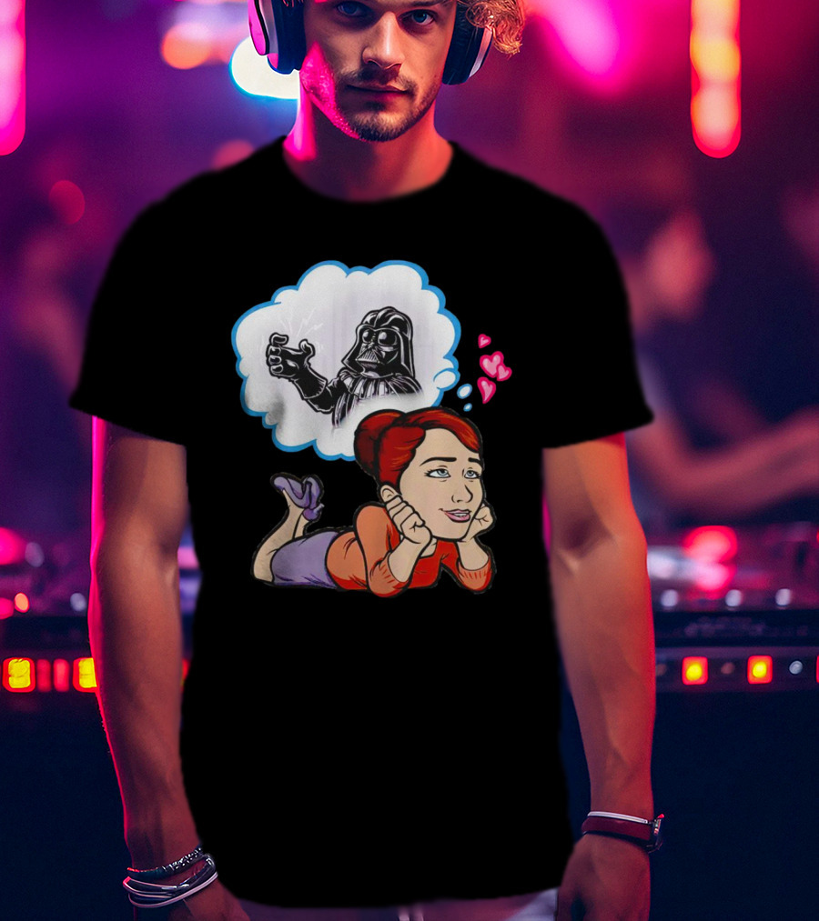 Darth Vader Use The Force Please Dreaming Hearts T-Shirt