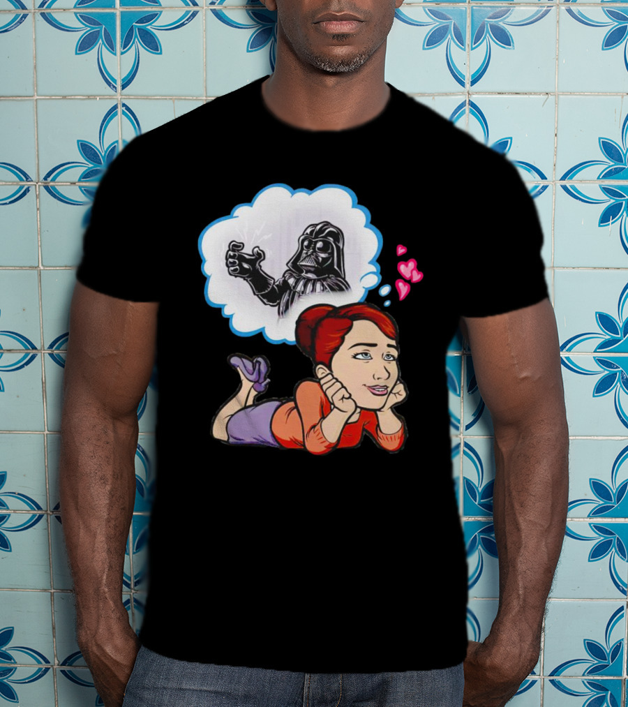 Darth Vader Use The Force Please Dreaming Hearts T-Shirt