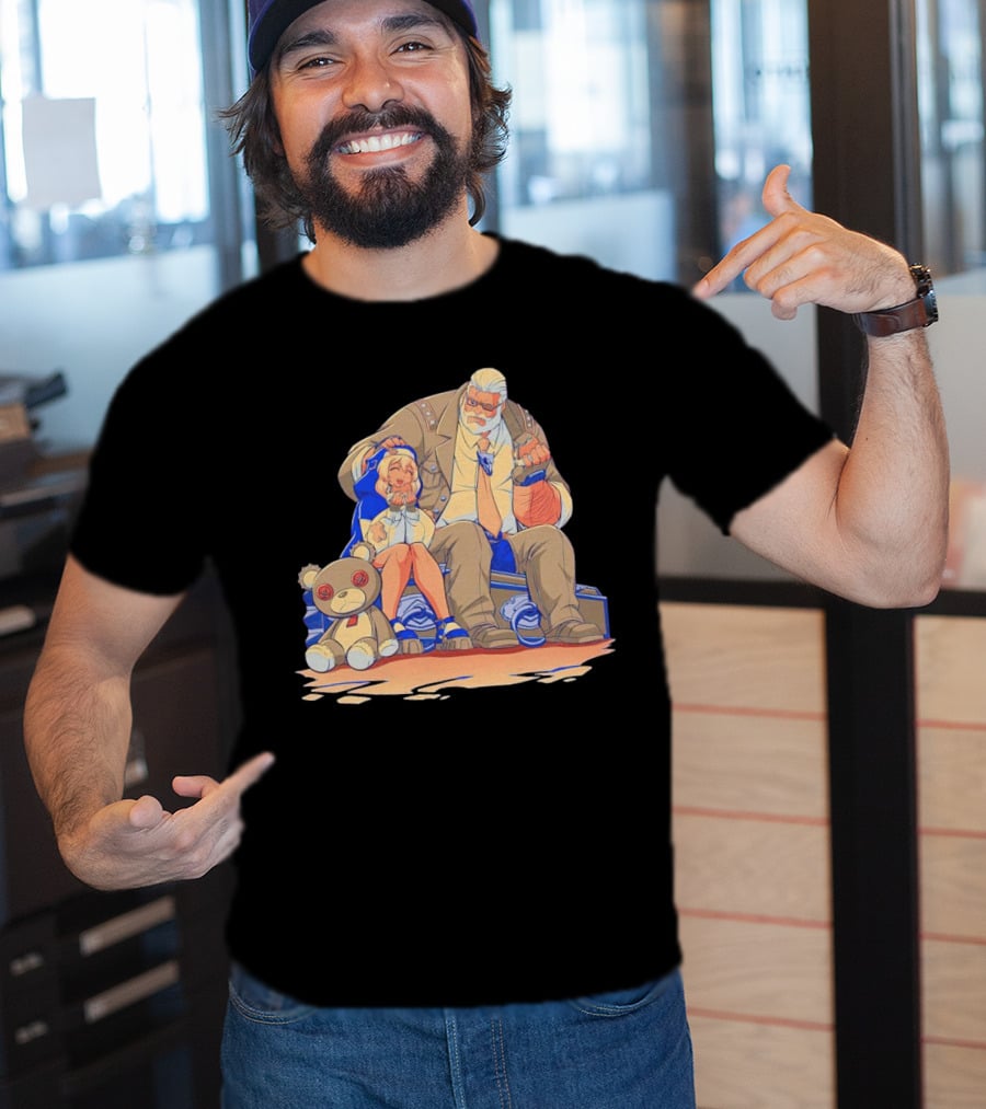 Family Lunch With Roger Bridget And Goldlewis Sitting Together T-Shirt