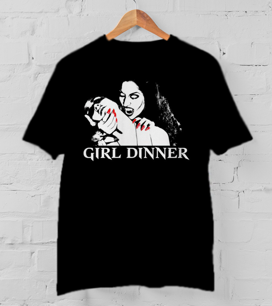 Girl Dinner Vampire Gothic Horror Aesthetic T-Shirt
