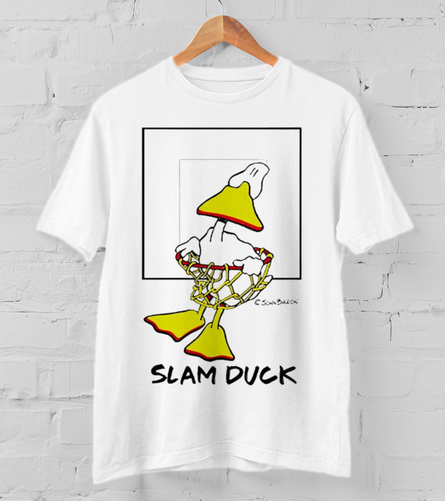 John Baron Slam Duck Basketball Humor T-Shirt