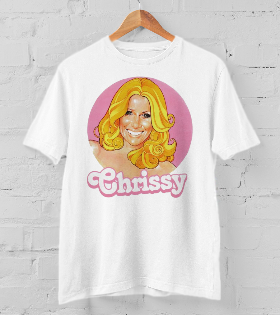 RIP Suzanne Somers Chrissy Pink Circle T-Shirt