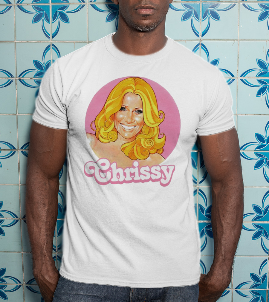 RIP Suzanne Somers Chrissy Pink Circle T-Shirt