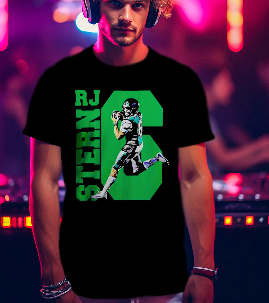 RJ Stern Football Gameday Action Player Number 6 T-Shirt
