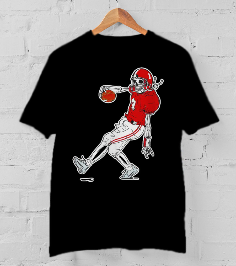 Sterling Shepard Oklahoma Sooners Tuck Fexas Skeleton Football Player T-Shirt